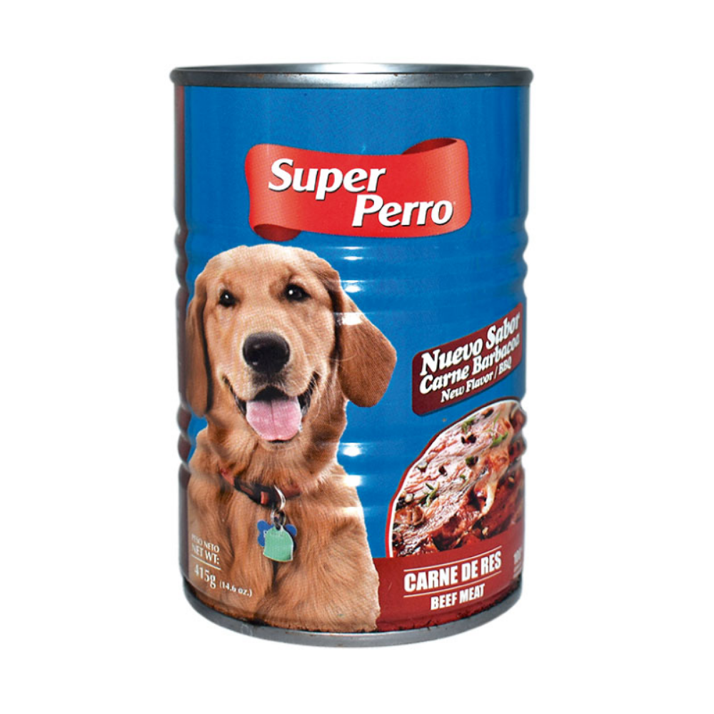 Super Perro Wet Dog Food Beef Flavor (14.1oz) Default Title