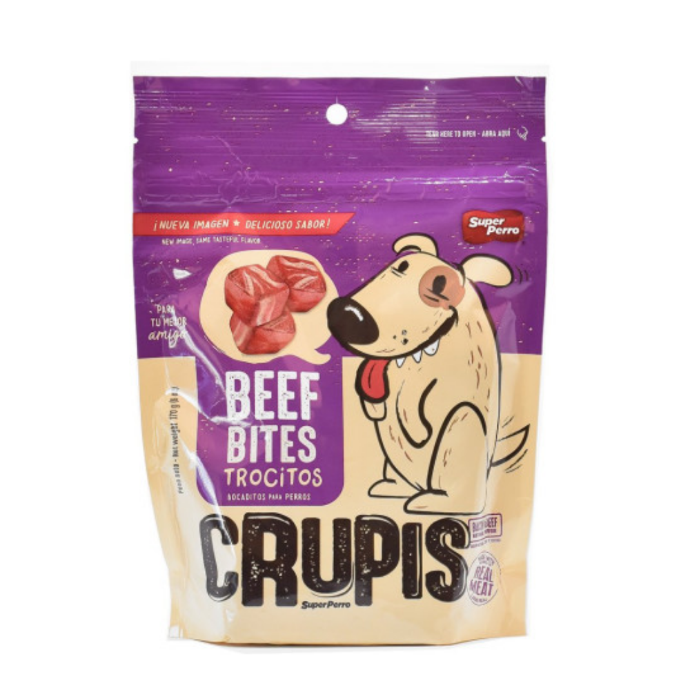 Crupis Beef Bites Dog Treats (6 oz) Default Title