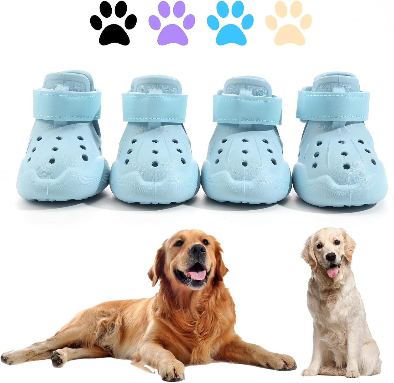 Indoor Dog Boots — Non-Slip Shoes for Floors Blue