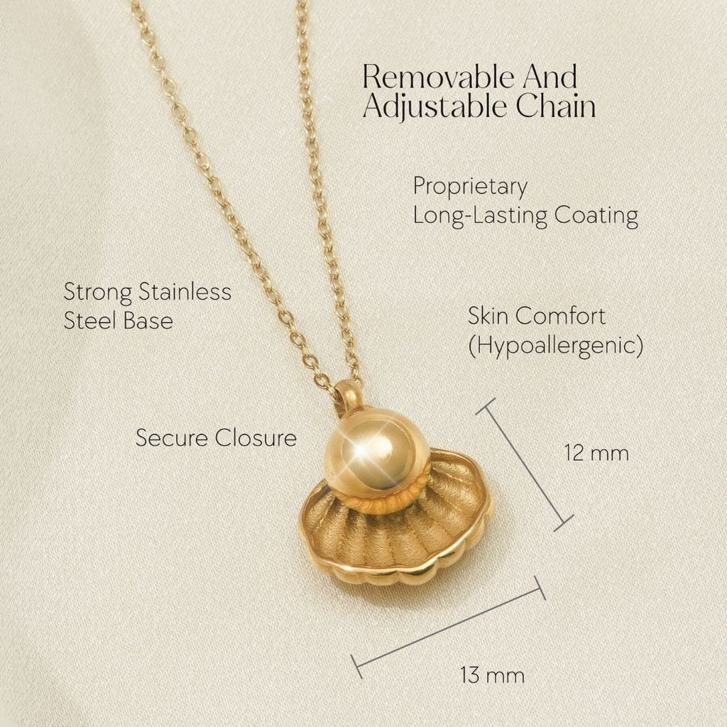 Treasure - Cremation Necklace for Dog & Pet Ashes - Gold