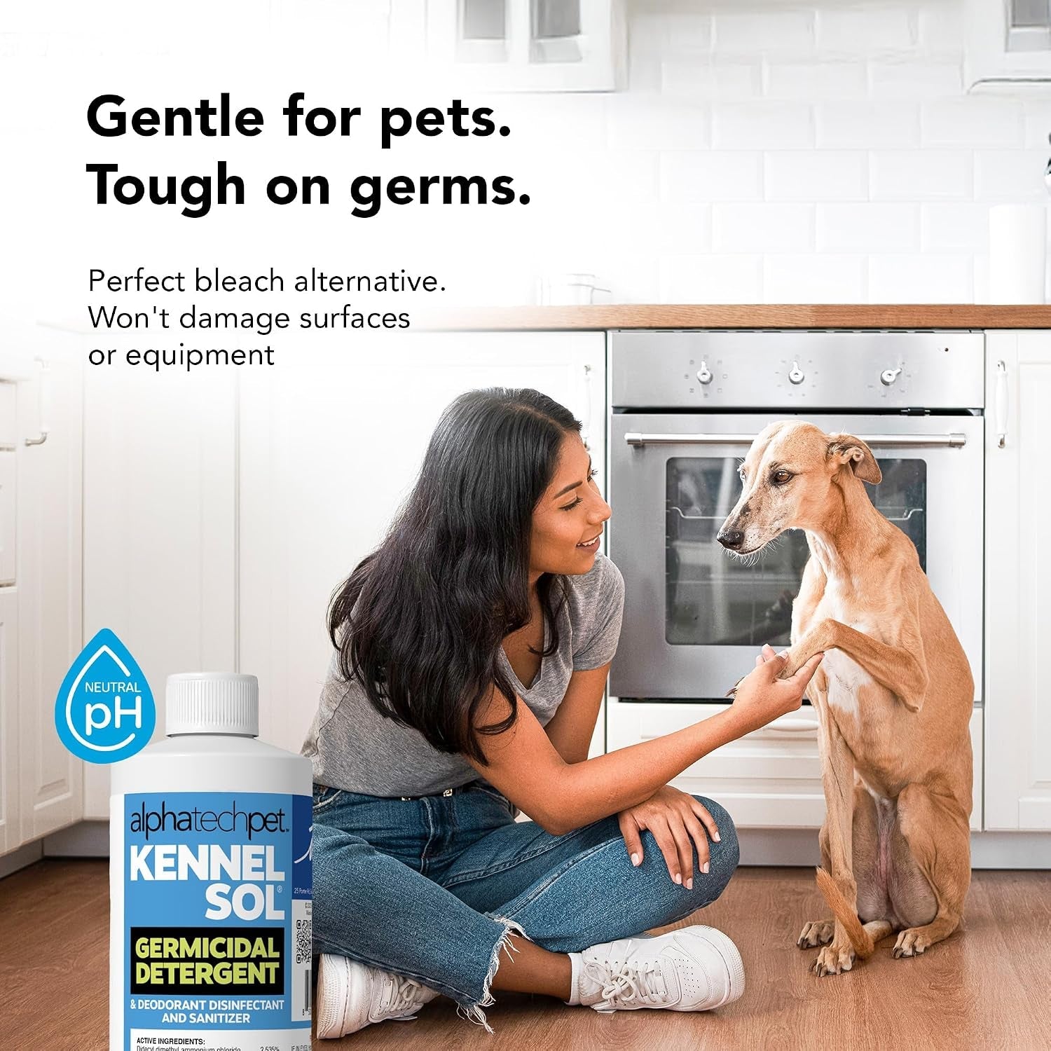 KennelSol Dog Crate Cleaner & Disinfectant | EPA-Registered Parvo Cleaner 16 oz