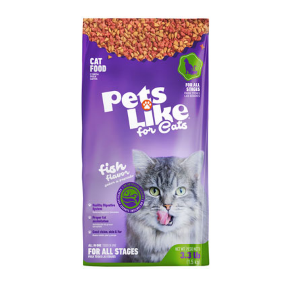 Pets Like for Cats Fish Flavor Dry Cat Food (3.3lbs) Default Title