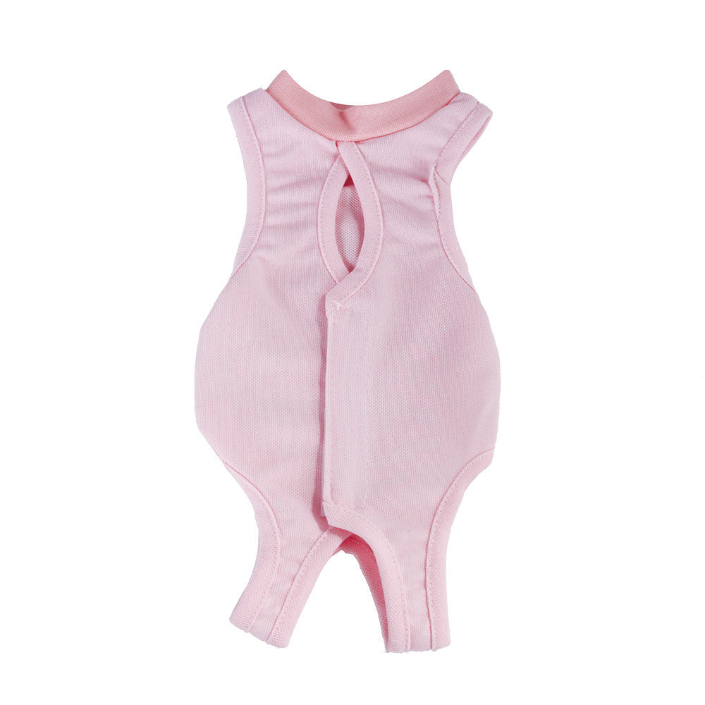 Pet clothes, cat weaning clothes, bite-proof surgical clothes, cat sterilization clothes Pink