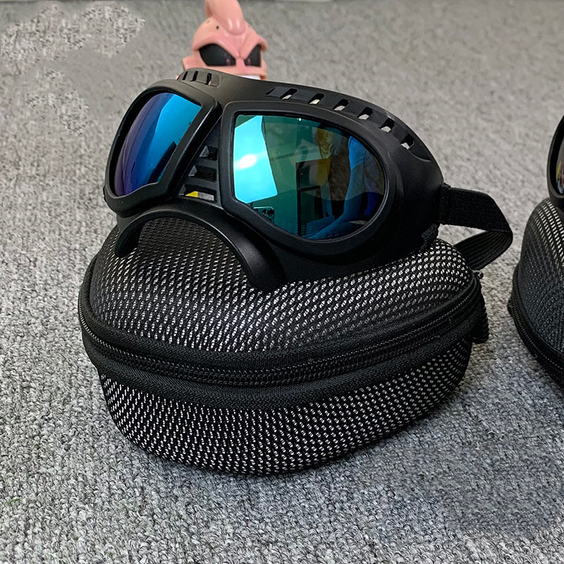 Pet Sunglasses Dog Windproof Glasses Accessories Goggles Small dog blue coating