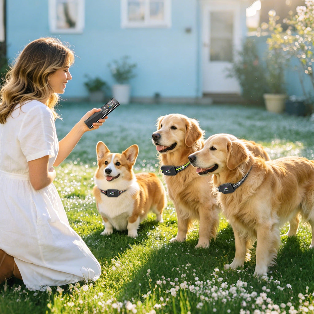 Dog Training Collar with Remote and Bark Control for Small Dogs