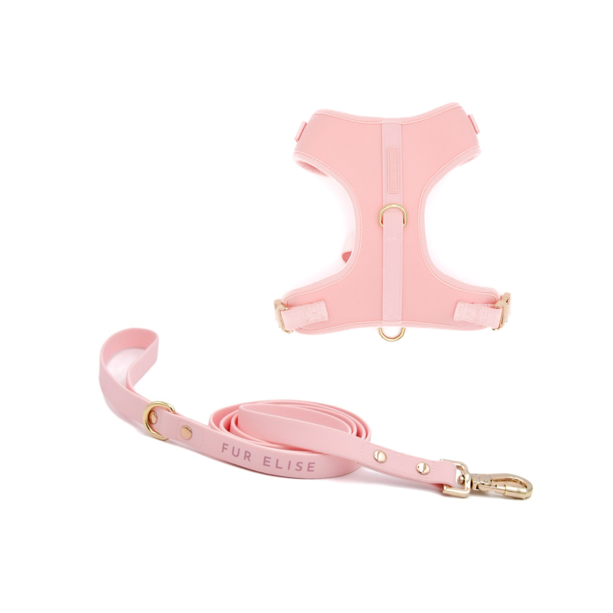Fur Elise Harness & Leash Set - Rose