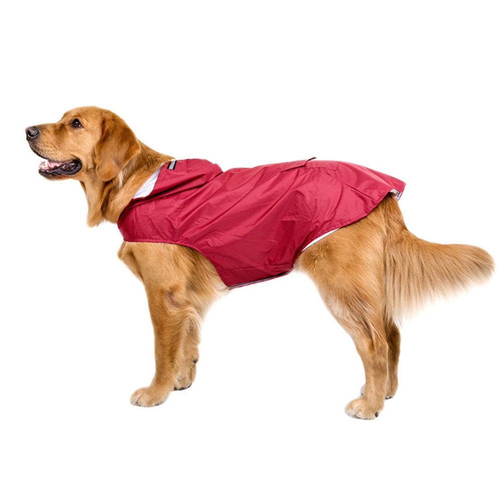 Dog Waterproof Raincoat Red