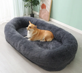 Human-sized Washable and Removable Dog Bed Dark Gray 180X105X32CM