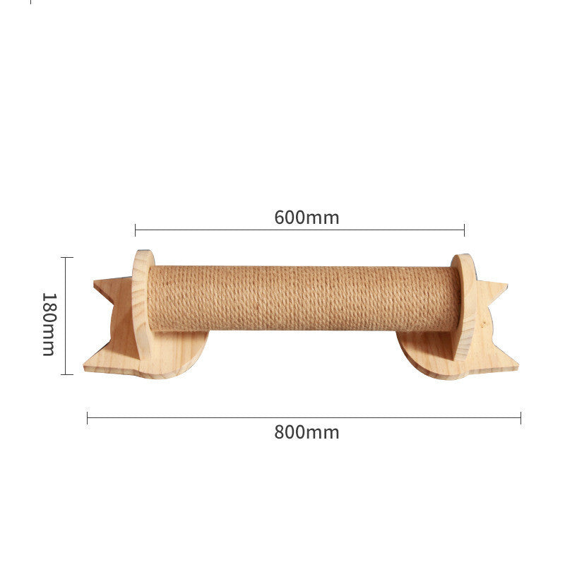 Pet Cat Climbing Frame Wall Type Solid Wood Wall Hanging Platform Ladder Pets Accessories Wall hanging cat climbing colu