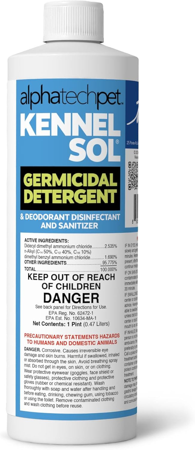 KennelSol Dog Crate Cleaner & Disinfectant | EPA-Registered Parvo Cleaner 16 oz 16 Fl Oz (Pack Of 1)