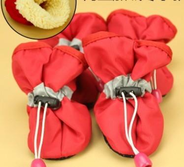 Pets, shoes, dogs, soft bottom shoes, size dogs, Teddy, home, antiskid shoes, and warm boots. Red B