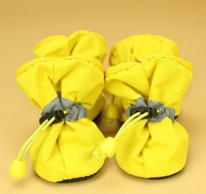 Pets, shoes, dogs, soft bottom shoes, size dogs, Teddy, home, antiskid shoes, and warm boots. Yellow A