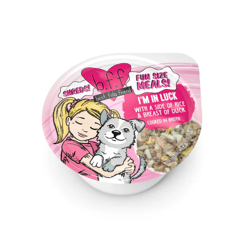 BFF Fun Size Meal I’m In Luck Duck and Rice Shredded Wet Dog Food (2.7oz)