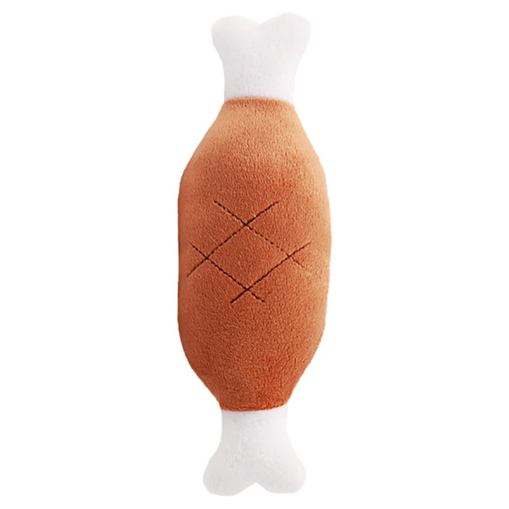 Gooddog, Dog, Plush Vocal Toys, Fruits, Cartoons, Pets, Cats, Toys, Pet Supplies Chicken leg