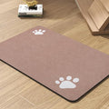 Pet Feeding Mat-Absorbent Dog Mat for Food and Water Bowl-No Stains Quick Dry Water Dispenser Mat-Dog Accessories Pet Supplies-Bowl for Messy Drinkers（Dusty Pink,12"x19"
