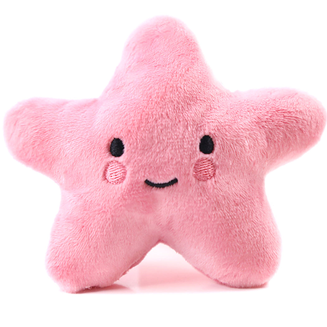 Gooddog, Dog, Plush Vocal Toys, Fruits, Cartoons, Pets, Cats, Toys, Pet Supplies Pink starfish