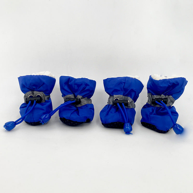 Waterproof And Drop-proof Indoor Printed Toddler Shoes For Pets Blue Padded