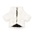 Furi Pet Coat — Bone Faux Fur Luxury Dog Jacket