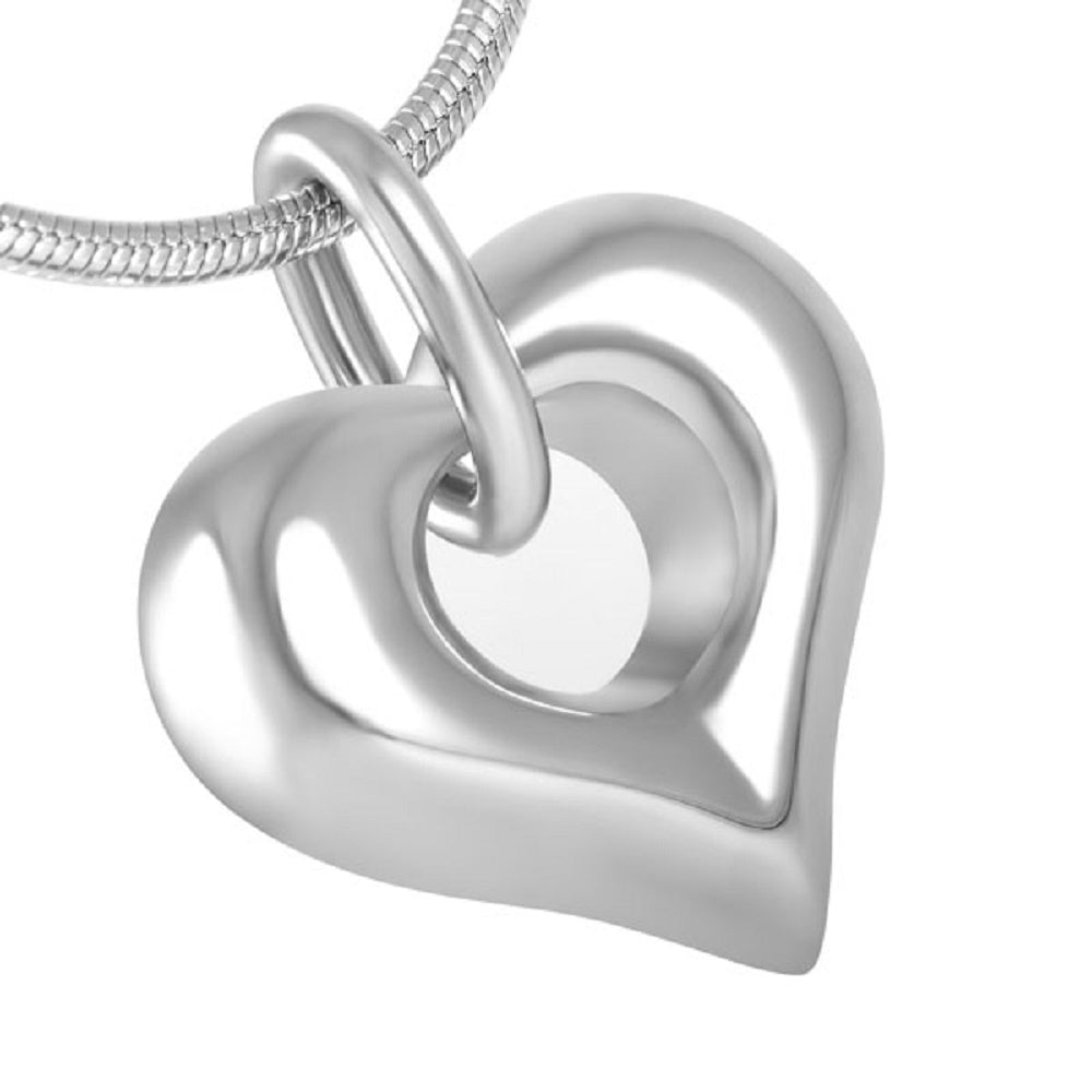 Hole in Heart Ashes Necklace Pendant Necklace