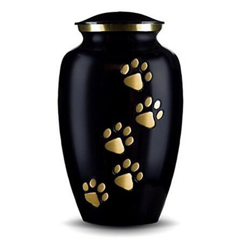 Memorial Pet Remains Urn Lettering Small Jar Pendant Black 70x50mm