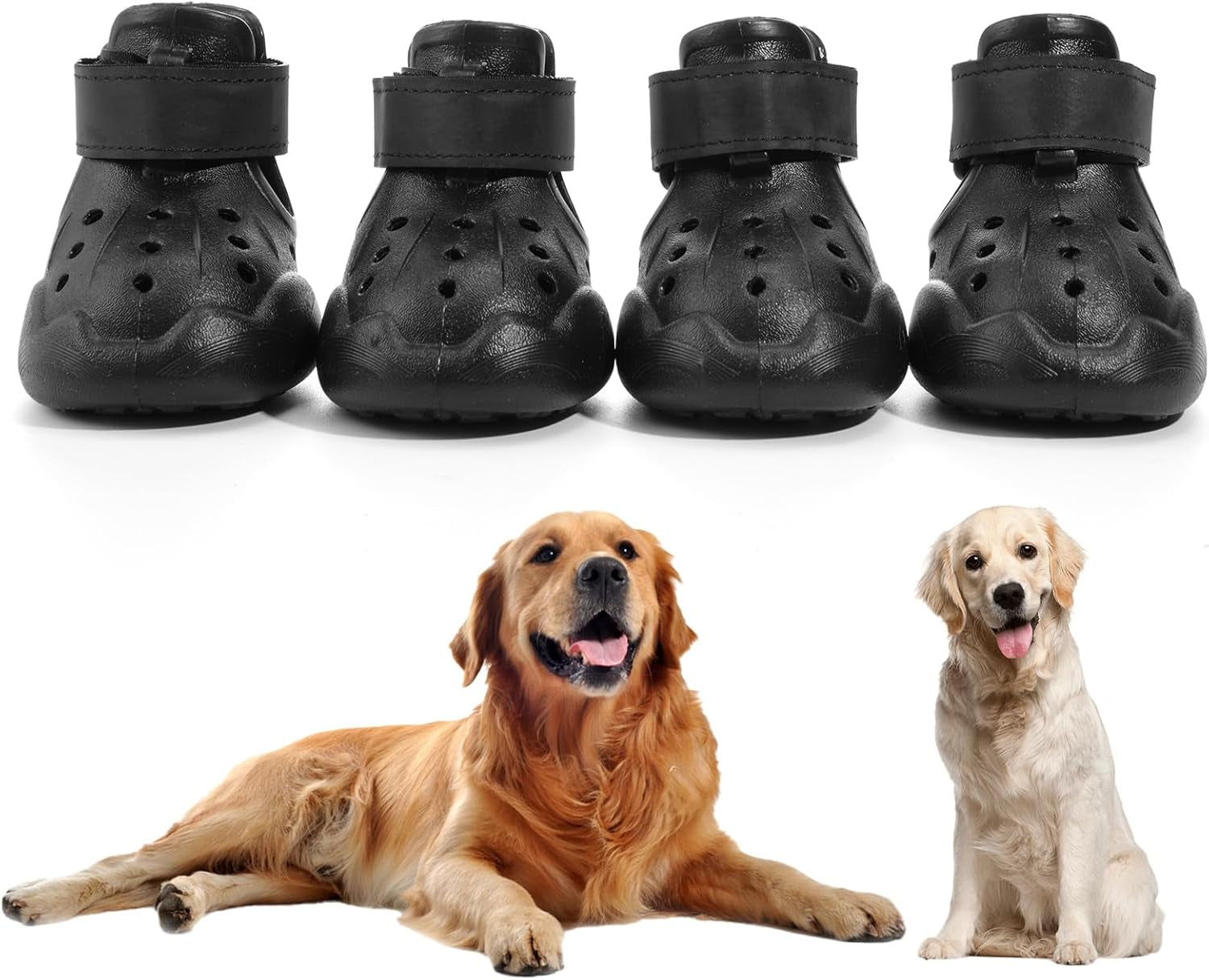 Indoor Dog Boots — Non-Slip Shoes for Floors Black