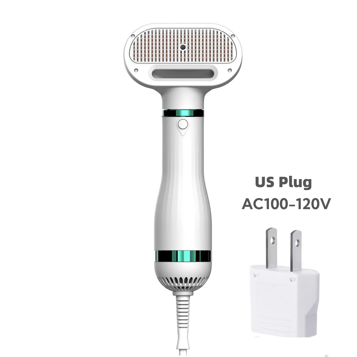 Pet Drying Brush US Plug 100-120V