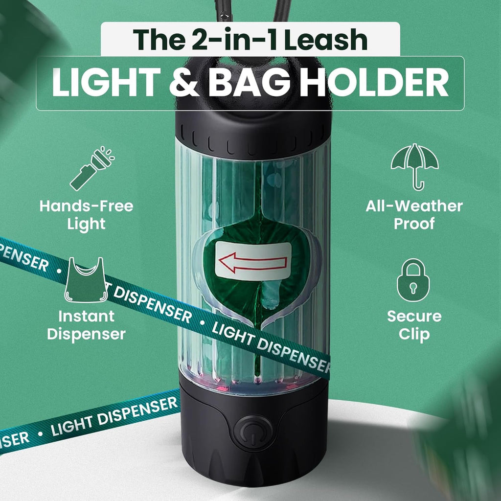Dog Poop Bag Dispenser LED Flashlight USB C Rechargeable 45 Bags Default Title