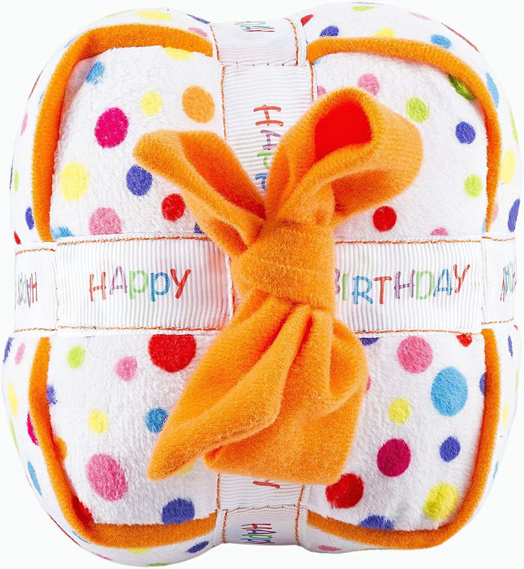 Birthday Gift Box Plush Dog Toy
