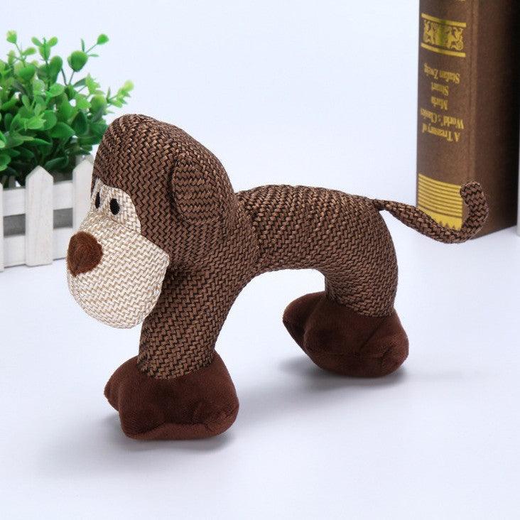 Whistle Pals: Interactive Plush Dog Toys For Biting Fun Monkey