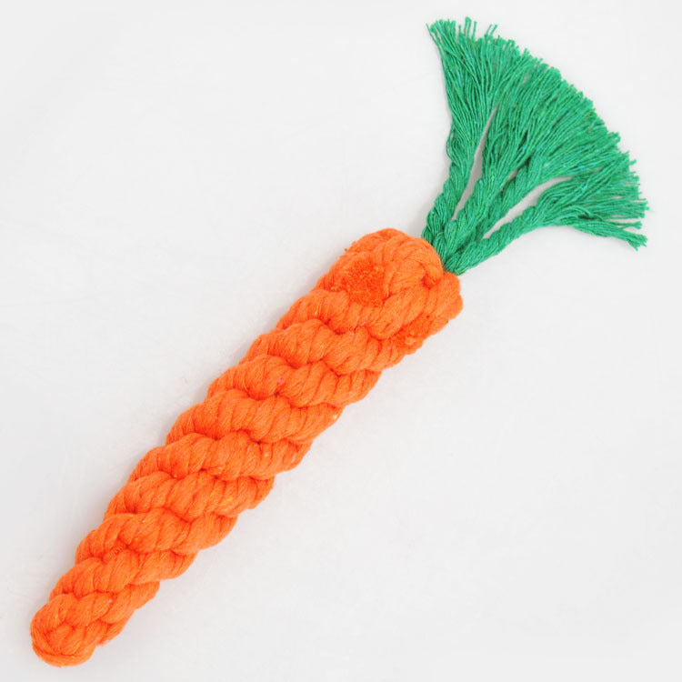 Vocal Animal Plush for Pet Dog Molar Teeth Cleaning Training Radish
