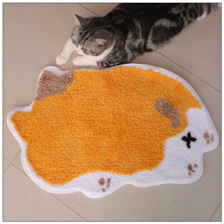 Cartoon Non-slip Floor Mats, Pet Carpets, Cat Mats, Sleeping Cat Cage Mats, Warm Cat Supplies B Suitable for cats and small do