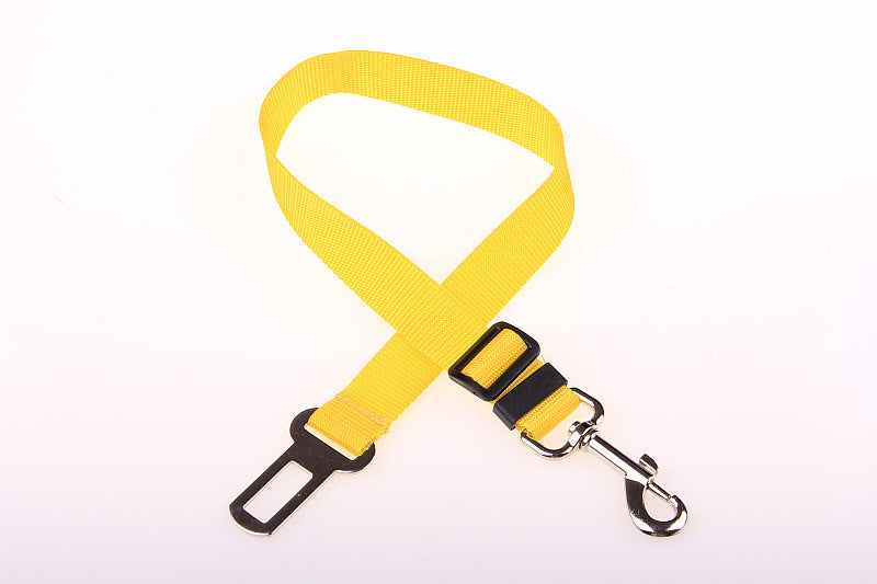 Fixed Strap Polyester Dog Strap Leash 70cm Yellow