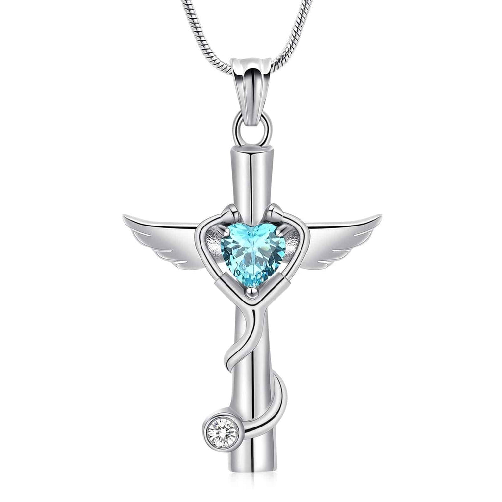Stethoscope Cross Necklace Pendant