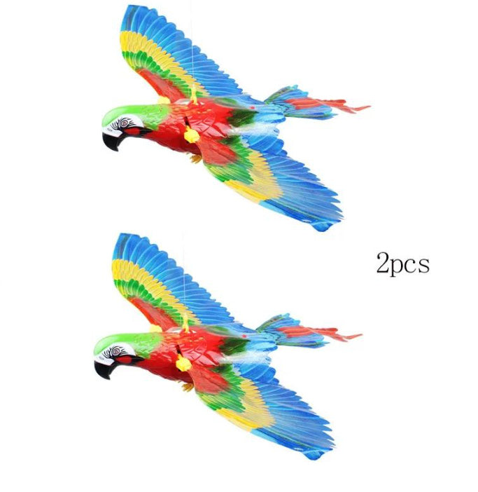 Simulation Bird Cat Interactive Pet Toys Hanging Eagle Flying Teasering Play Kitten Dog Toys Animals Cat Accessories Supplies Set1