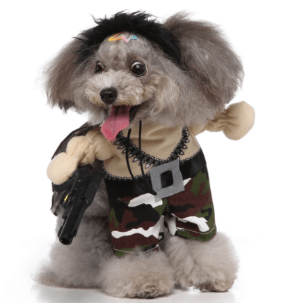 Funny Cosplay Pet Costume Set: Cute Cartoon Dog Outfit For Halloween And Christmas Dress-Up Mercenary