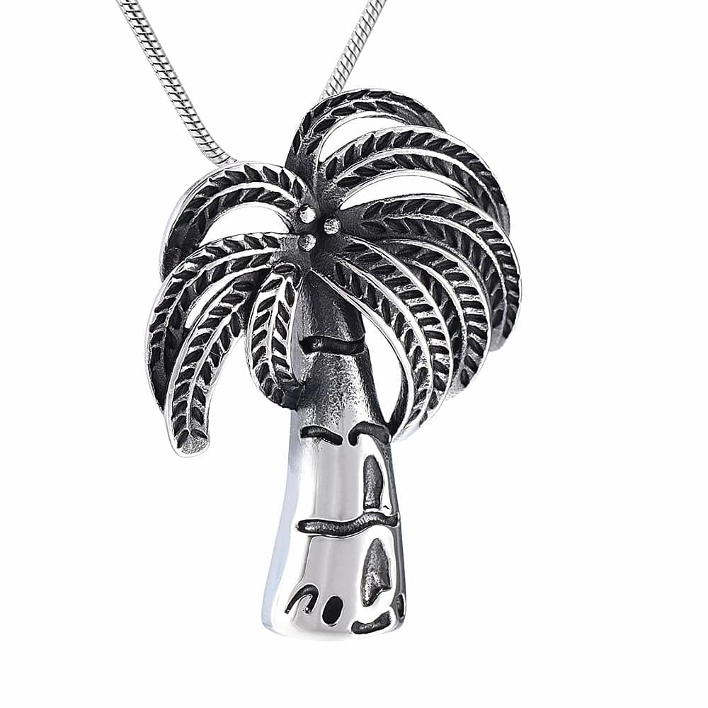 Palm Tree Ashes Necklace Pendant