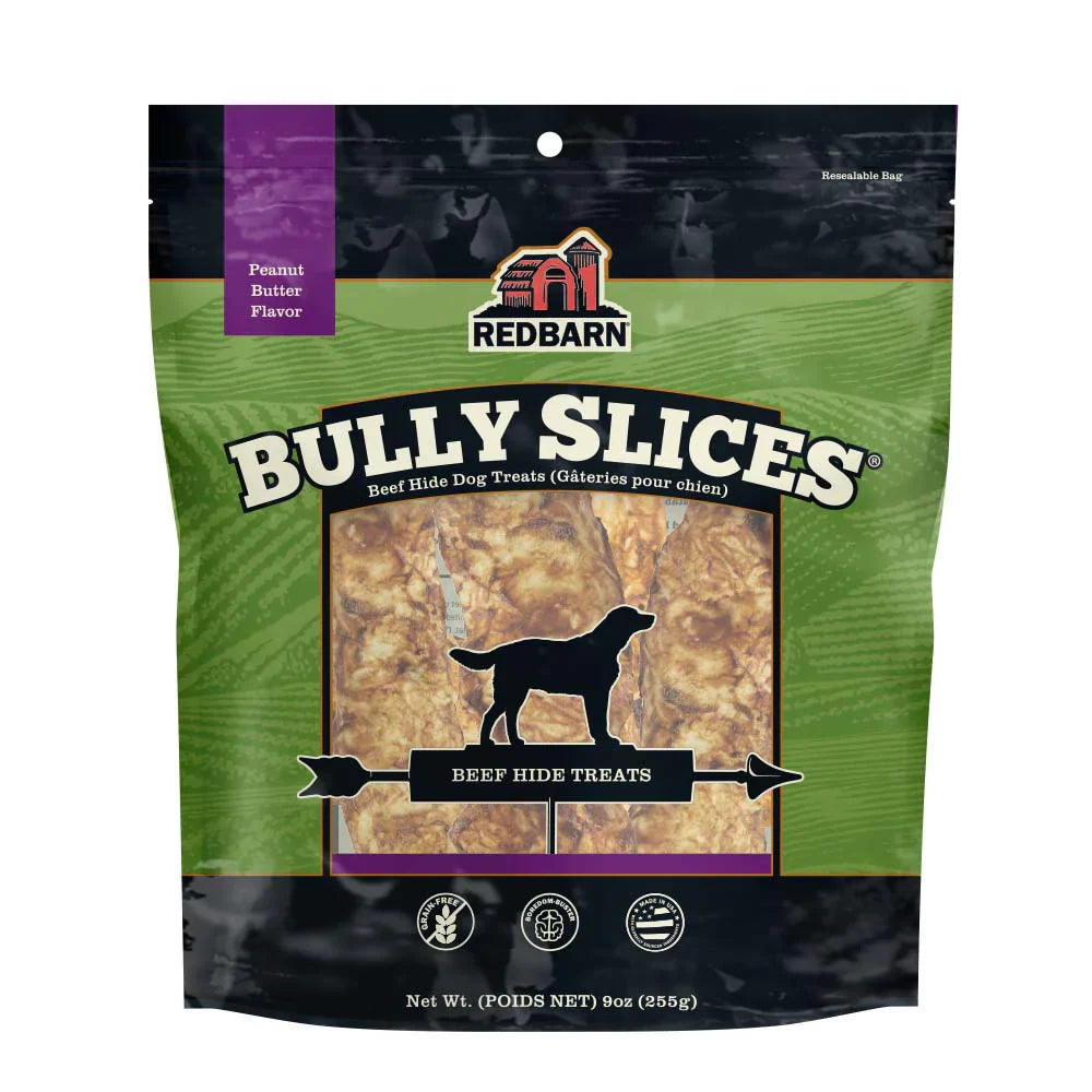 Redbarn Bully Slices (9oz) Peanut Butter