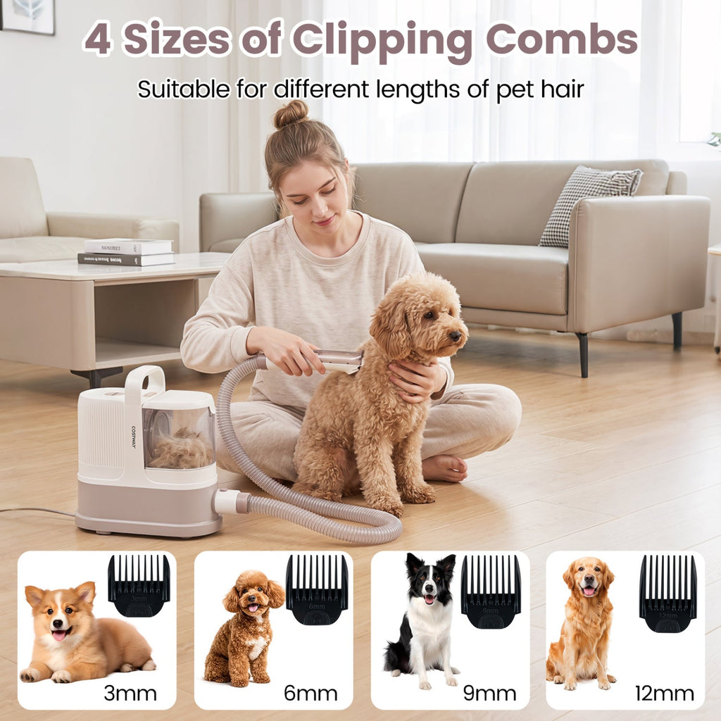 9-in-1 Dog Grooming Vacuum Kit with 3 Suction Modes