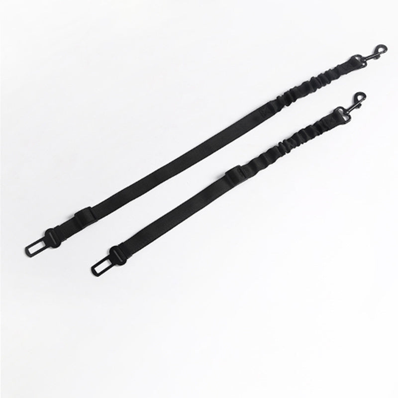 Vehicle-mounted Seat Belt For Pets Elastic Retractable Traction Rope For Vehicle Car Rope Pet Supplies 2pcs
