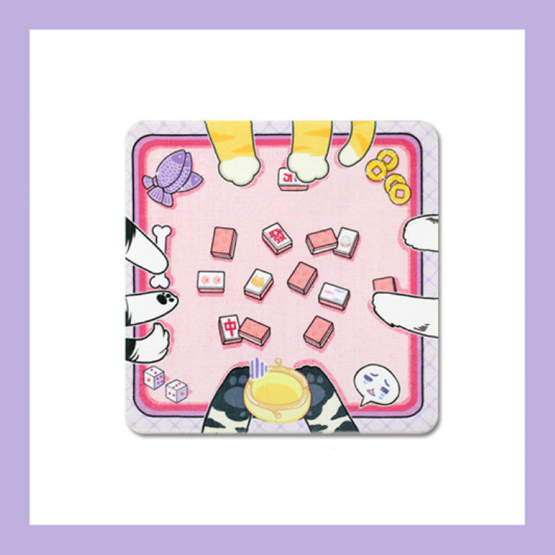 Cartoon Non-slip Floor Mats, Pet Carpets, Cat Mats, Sleeping Cat Cage Mats, Warm Cat Supplies F Suitable for cats and small do