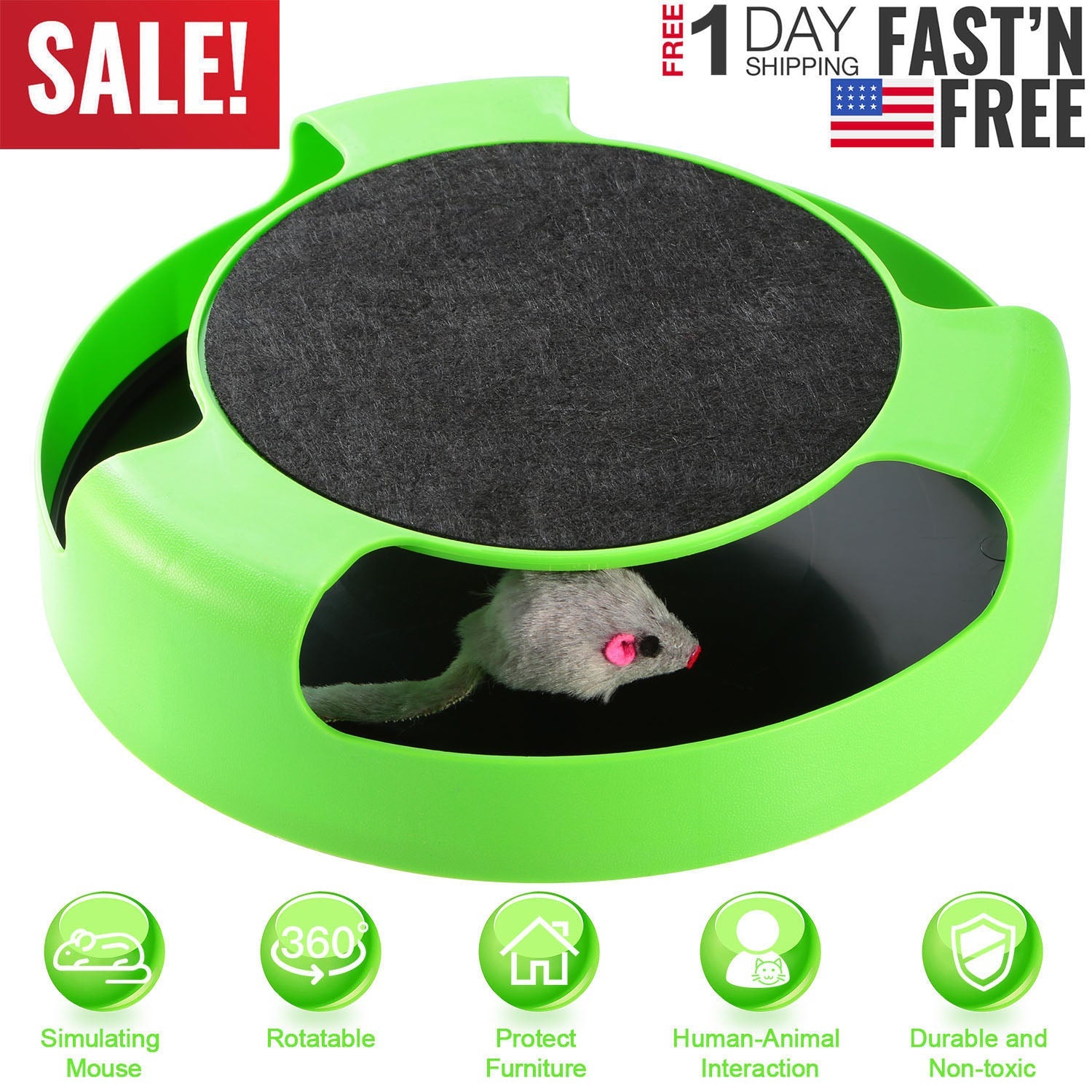 GBruno Cat Interactive Scratching Toy