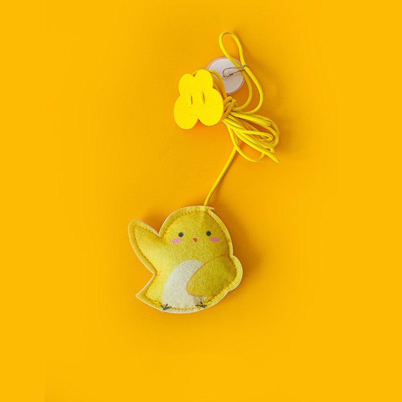 Retractable Catnip Self Hanging Cat Toys - Interactive Fun For Your Feline Friend Chick
