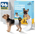 Male Dog Diapers 96 Count Small Belly Bands Leakproof Absorbent Wraps Small - 96 Packs