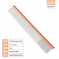 Stainless Steel Pet Grooming Comb 4 Sizes Orange 68 Teeth