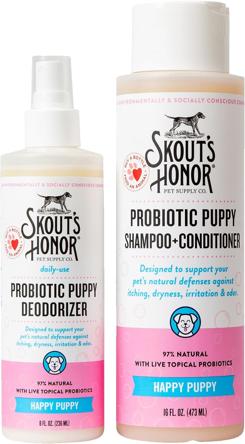 Happy Puppy Probiotic Grooming Bundle – Shampoo, Conditioner & Deodorizer Happy Puppy