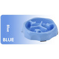 Round Slow Feeding Bowl Pet Supplies Slow Food Basin Blue
