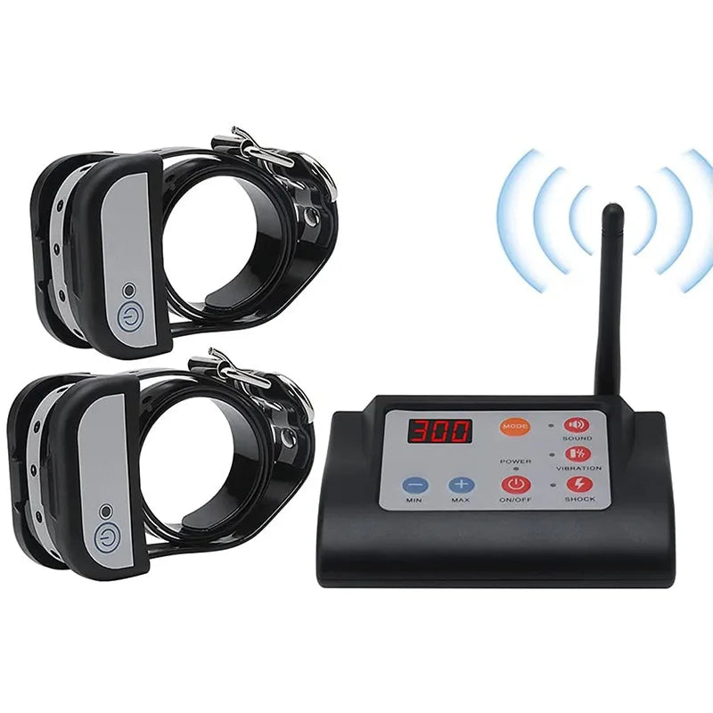 For 1/2/3 Dogs Pet Fence System With Remote for Dog Training Collar in Electronic 2 in 1 Wireless within 300 meters Range