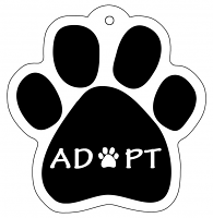 Dog & Cat Paw Keychains Adopt