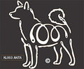 Akita Dog Window Sticker
