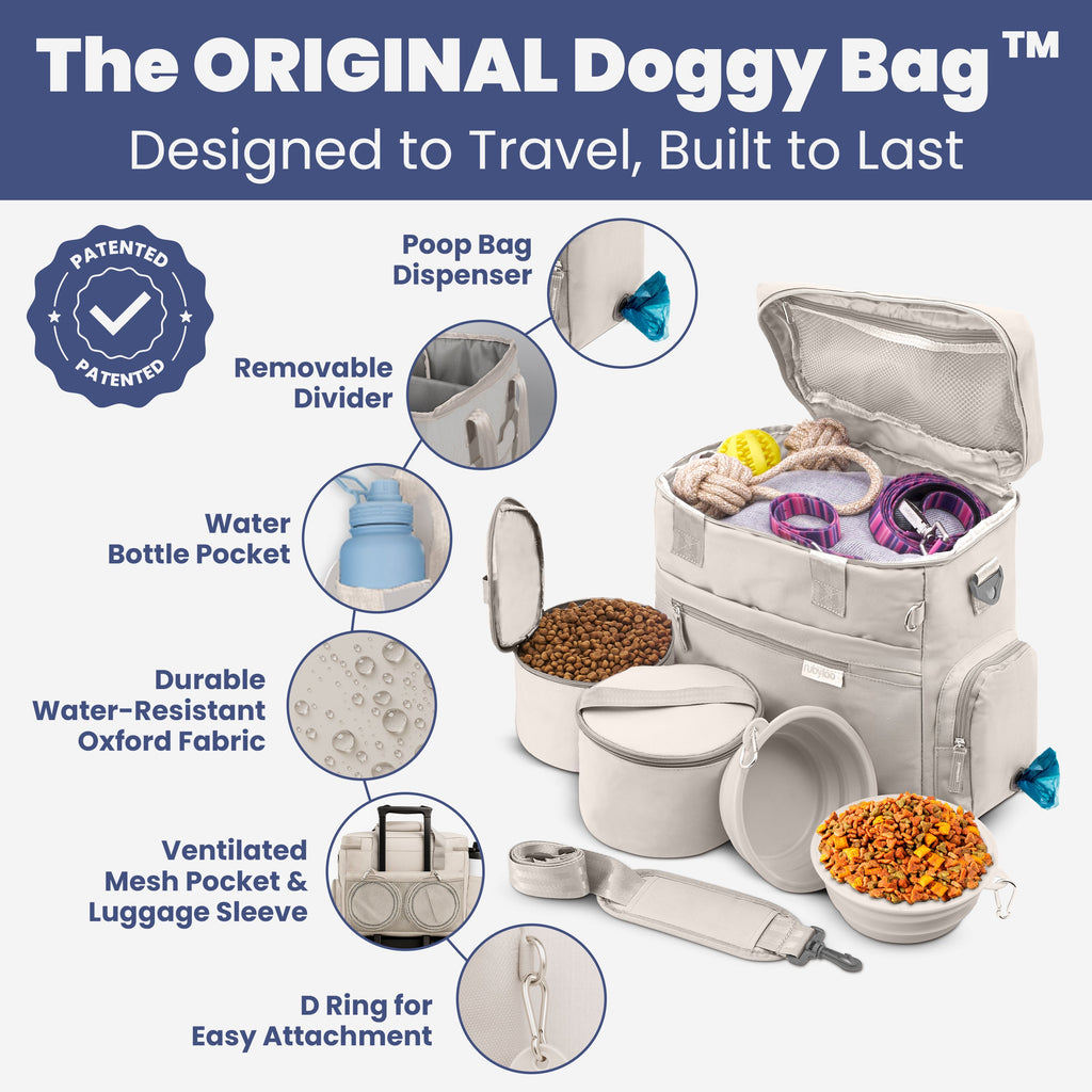 The Original Doggy Bagâ„¢ Dog Travel Bag for Supplies